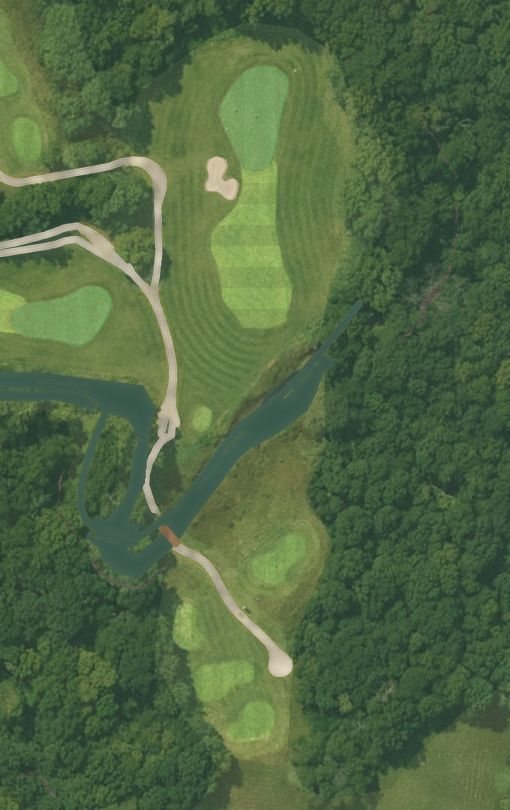 Osage Hollow hole 4 from above: the aerial photo of the hole